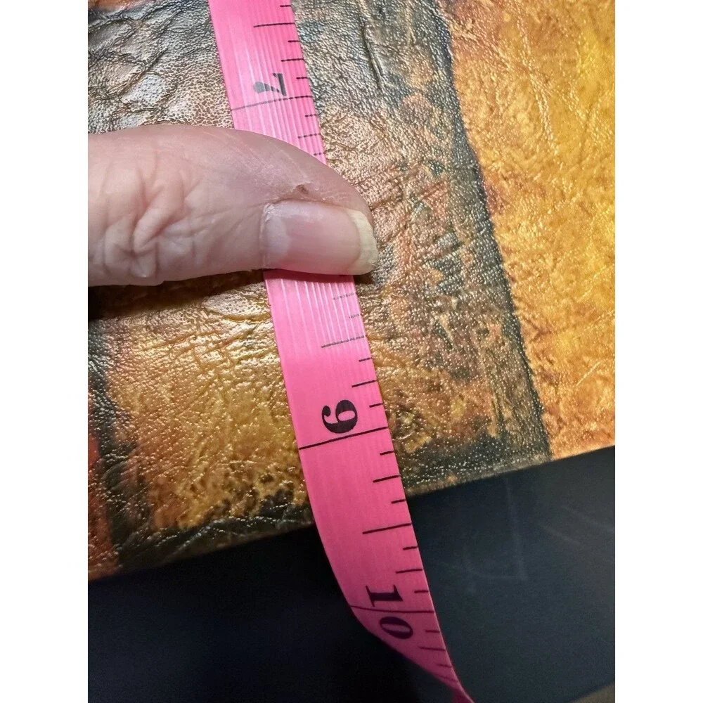 Pair (2) Faux Book Hidden Storage Antiqued Cover Felt Lined Magnet Close